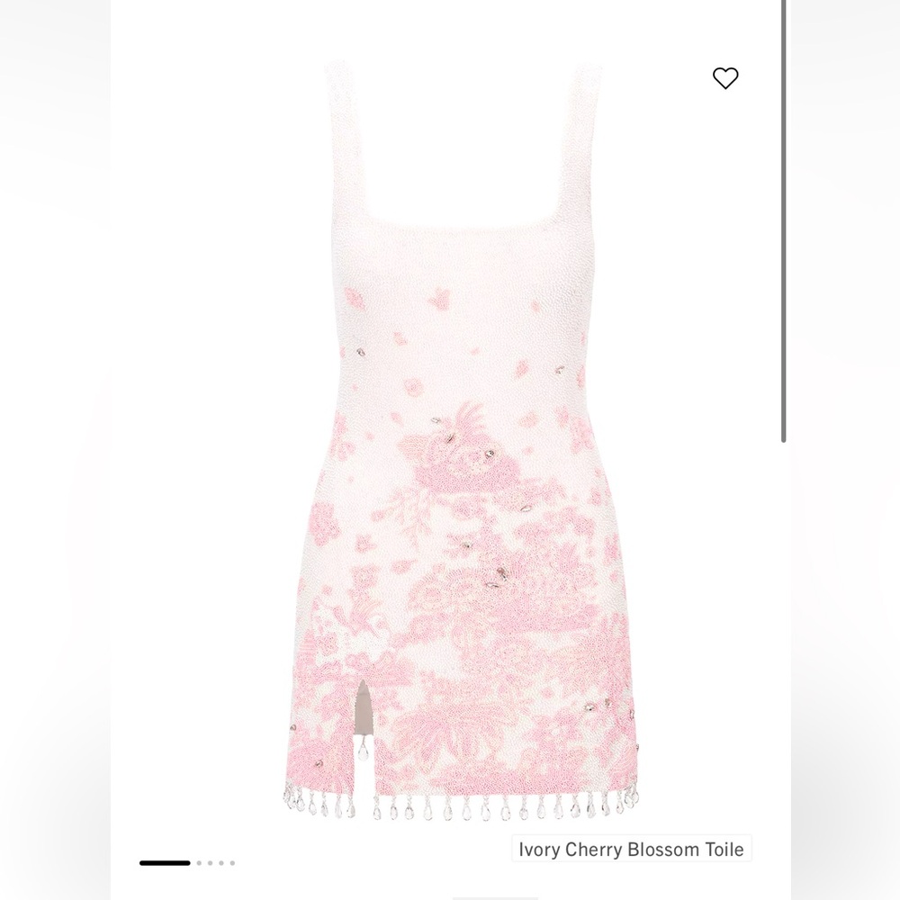 Staud Le Sable Floral Beaded Minidress